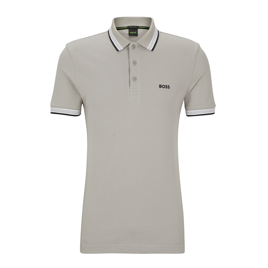 BOSS 'PADDY' REGULAR FIT POLO IN GREY