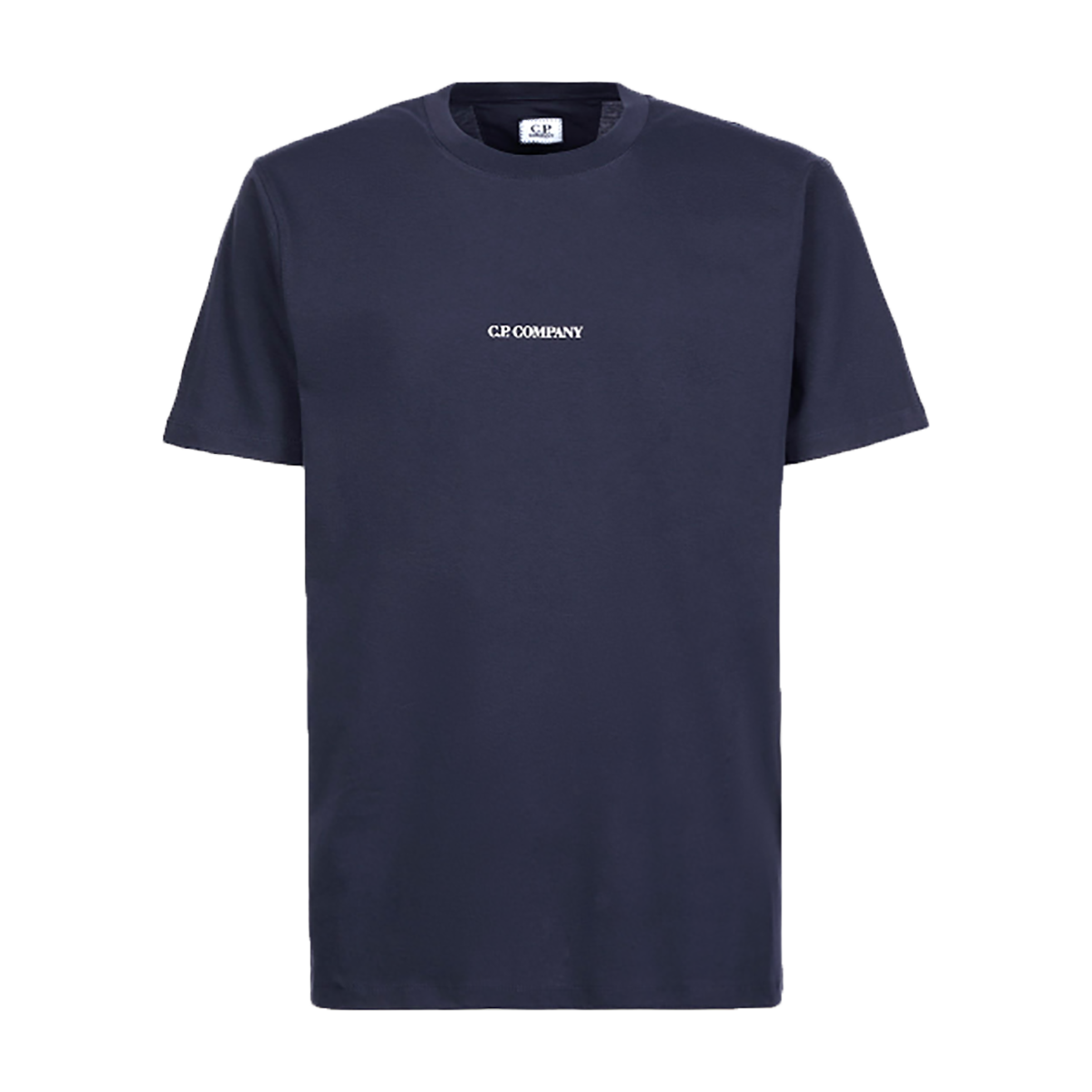 CP COMPANY 30/1 JERSEY LOGO T-SHIRT IN NAVY