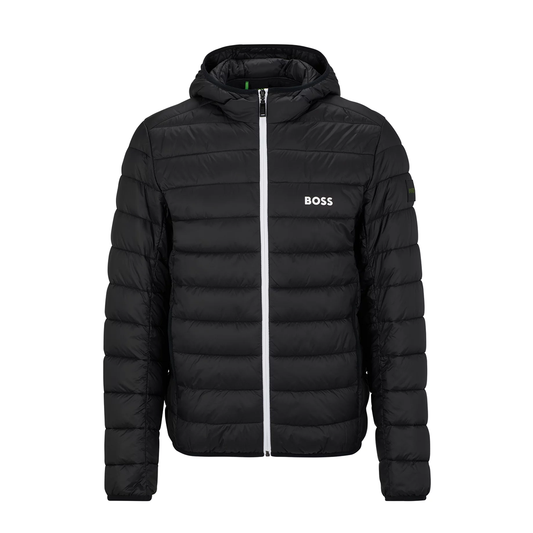 BOSS J-THOR WATER REPELLENT PUFFER JACKET IN BLACK