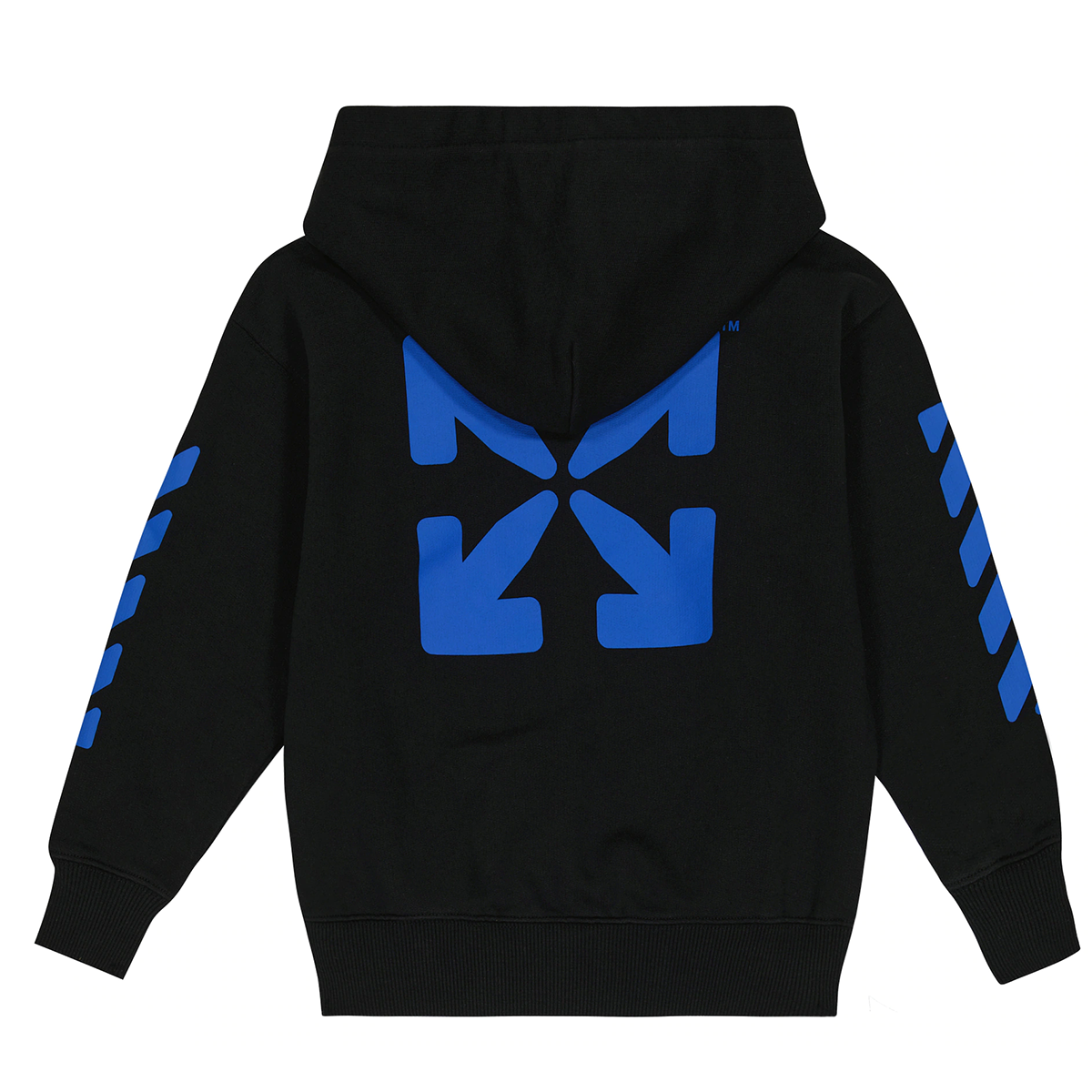 OFF WHITE JUNIOR LOGO HOODIED TRACKSUIT IN BLACK/BLUE