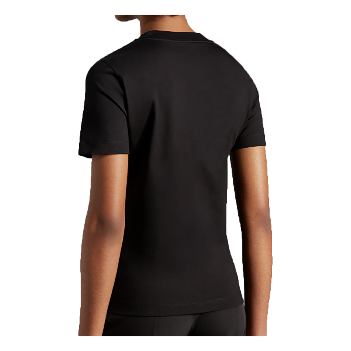 MONCLER MAGLIA GIROCOLLO T-SHIRT IN BLACK