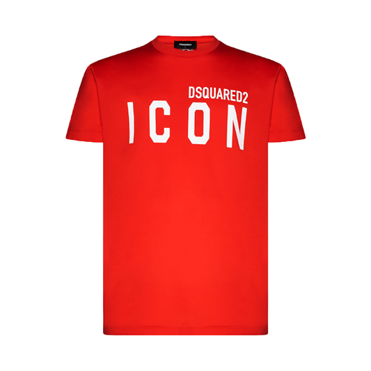 DSQUARED2 ICON LOGO T-SHIRT IN RED