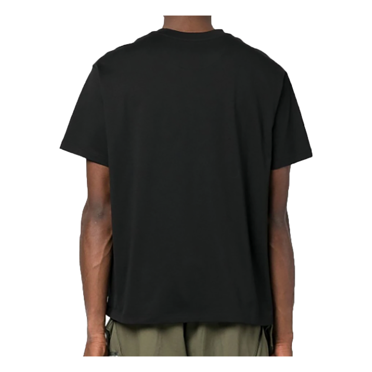 FENDI LOGO T-SHIRT IN BLACK