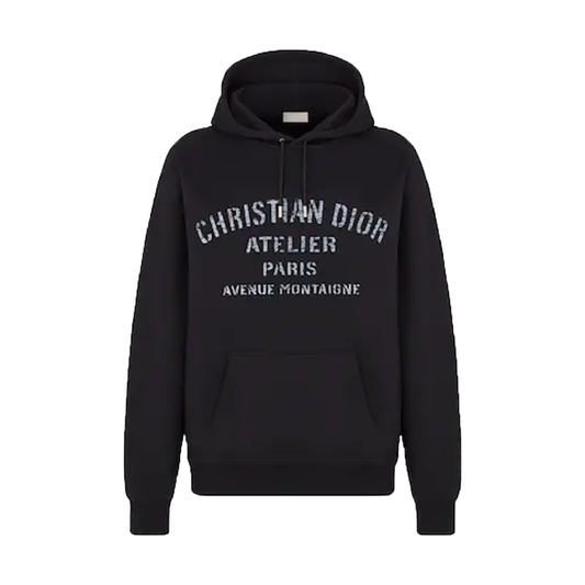 CHRISTIAN DIOR ATELIER' HOODIE IN BLACK