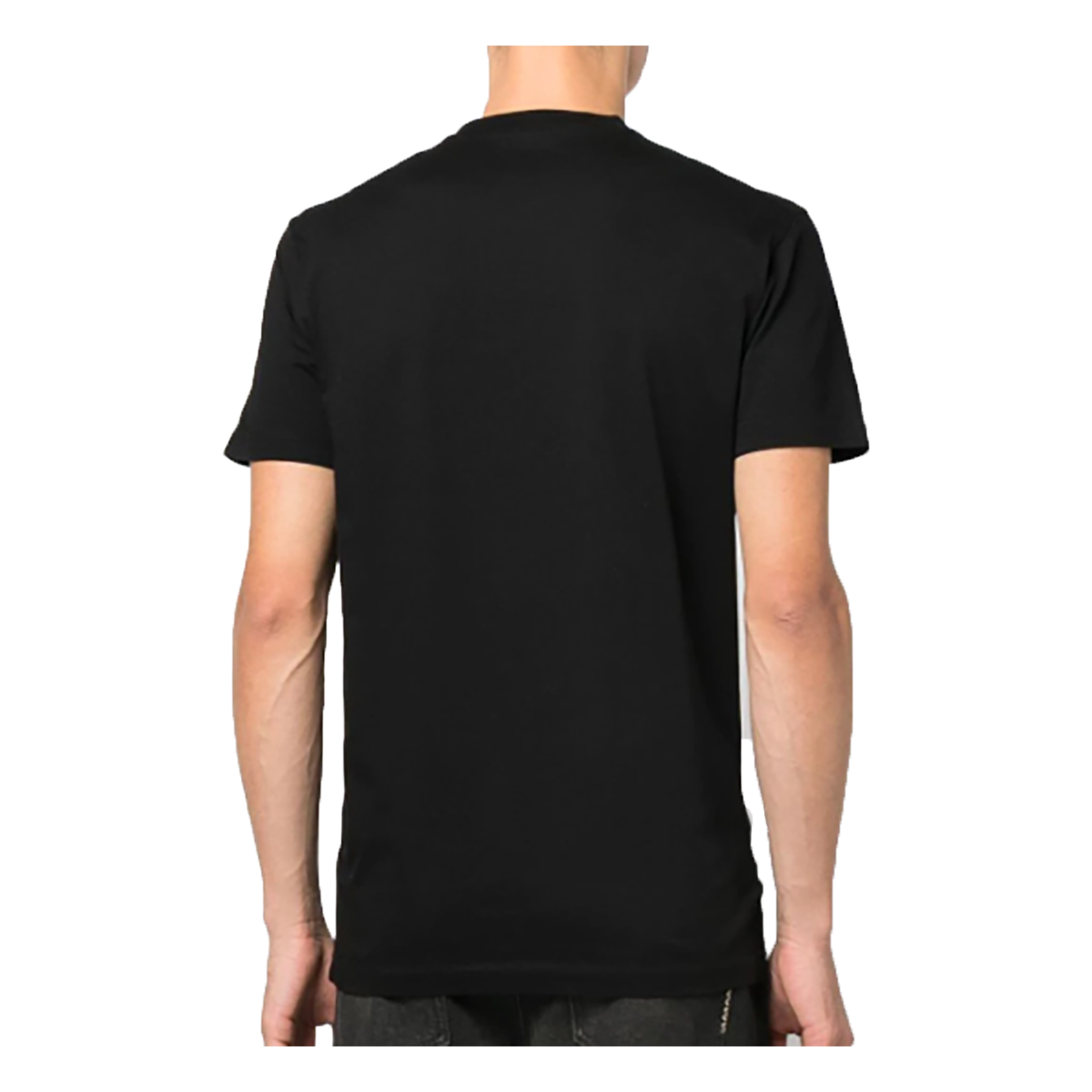 DSQUARED2 ICON DOG-PRINT T-SHIRT IN BLACK