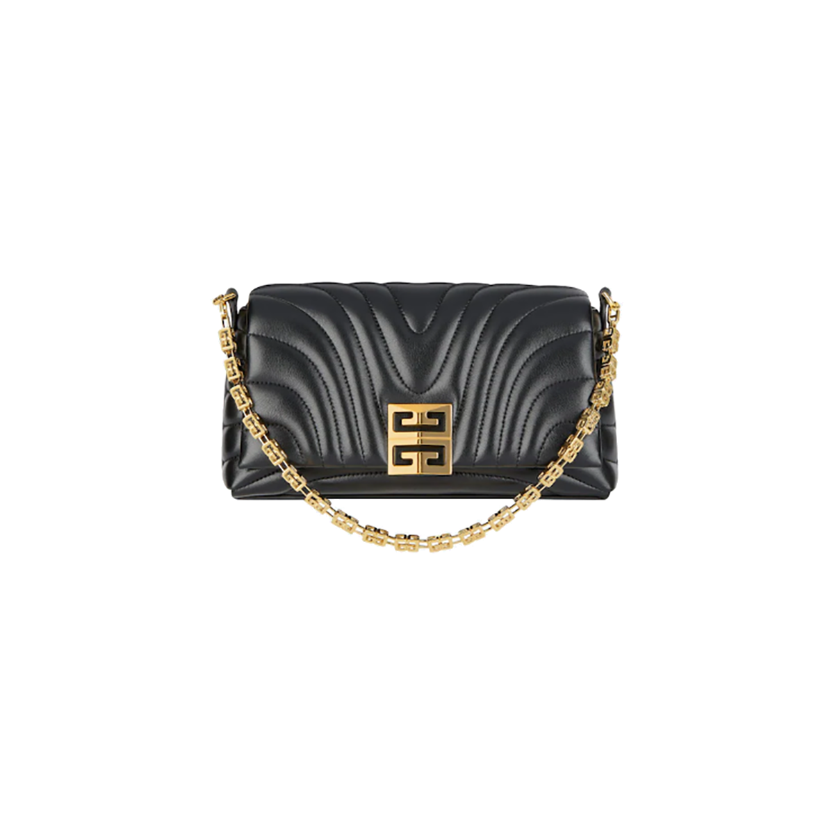 GIVENCHY SMALL 4G QUILTED LEATHER SOFT BAG IN BLACK