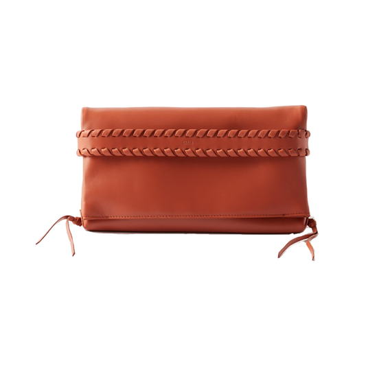 CHLOE MONY CLUTCH BAG IN BROWN