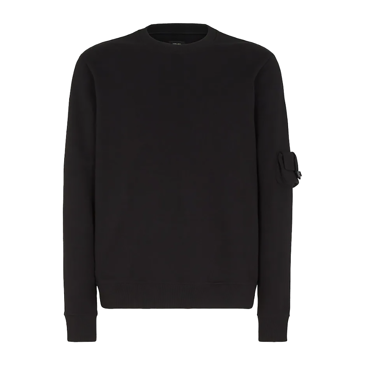 FENDI JERSEY SWEATSHIRT WITH POCKET IN BLACK