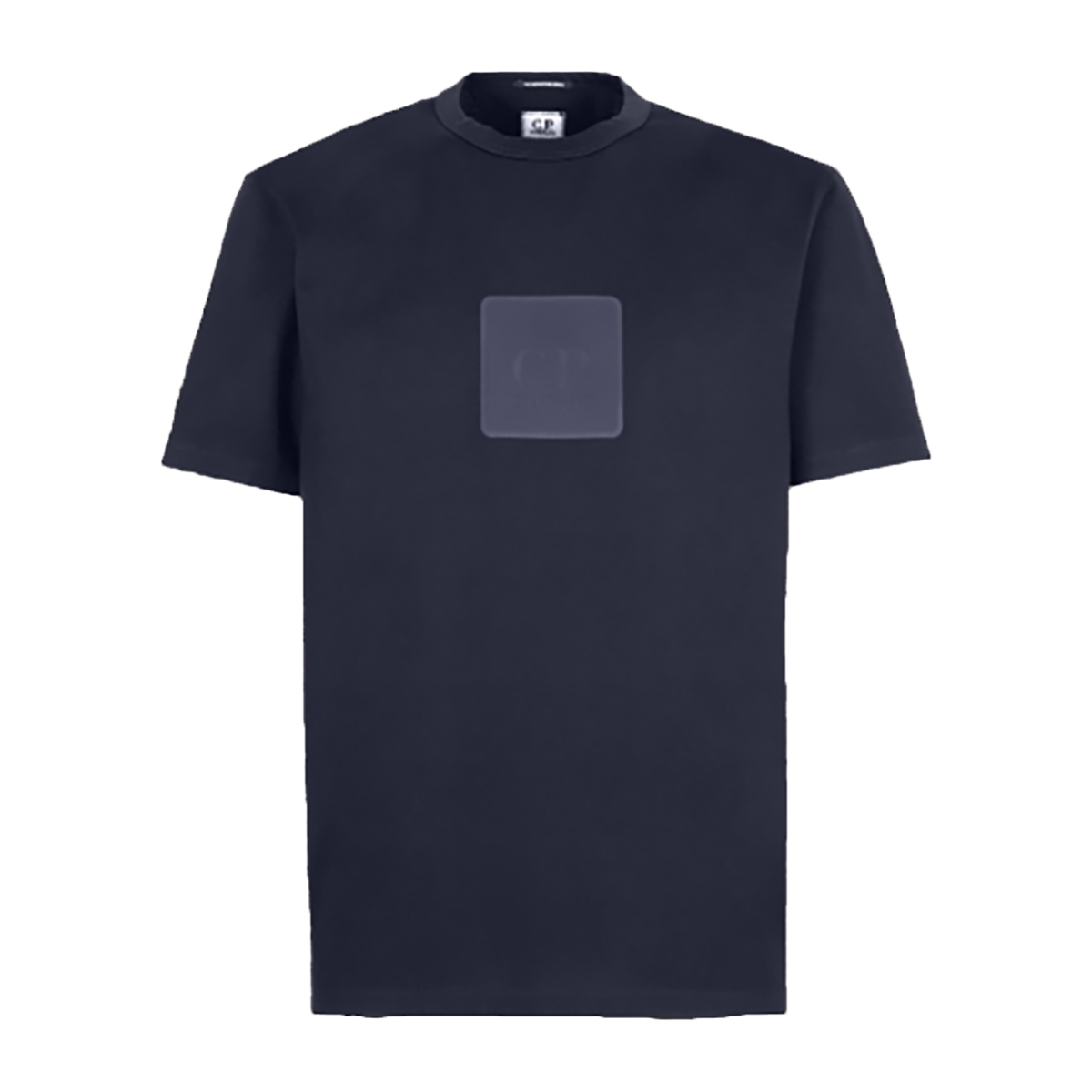 CP COMPANY 30/1 JERSEY LOGO T-SHIRT IN NAVY