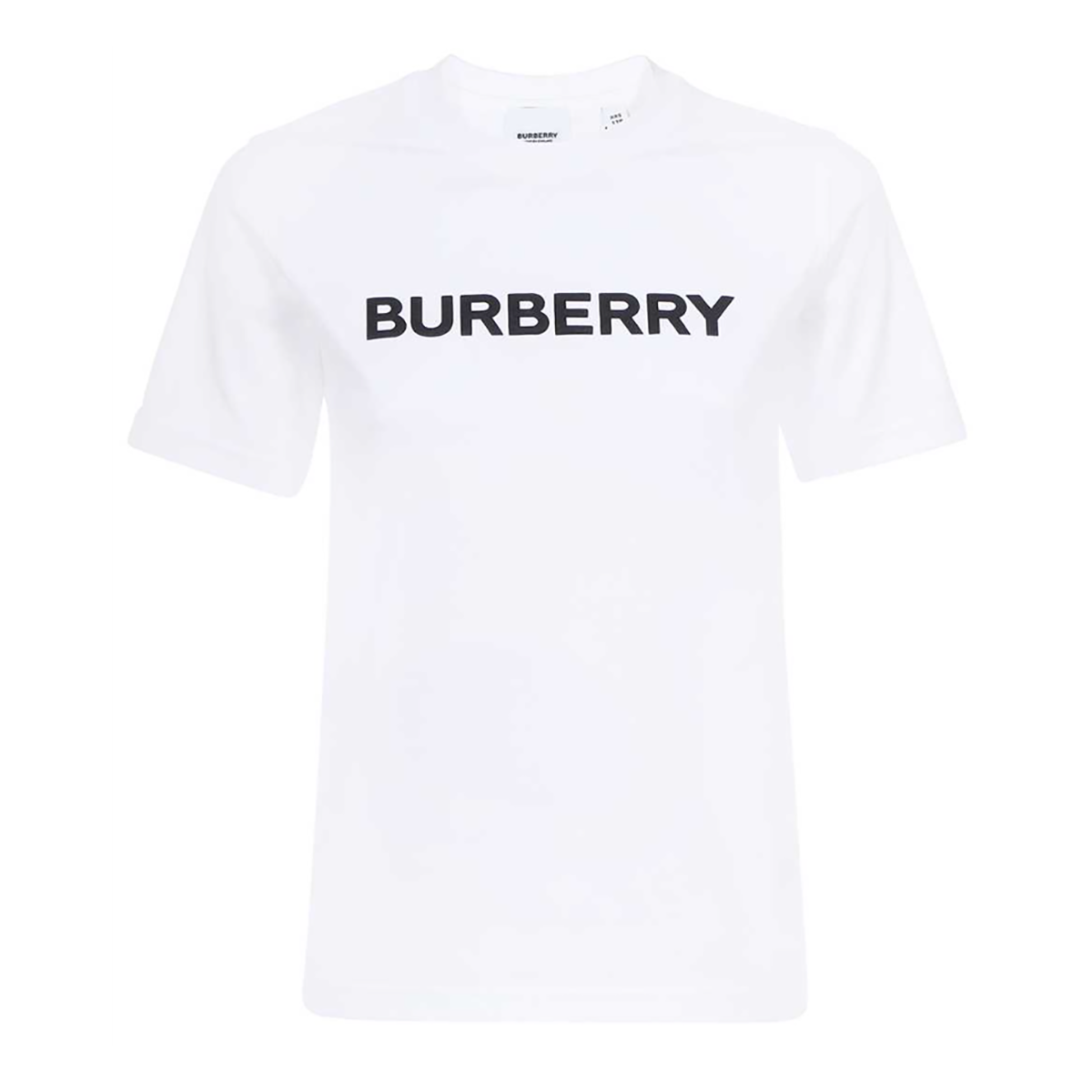 BURBERRY WOMENS LOGO T-SHIRT IN WHITE