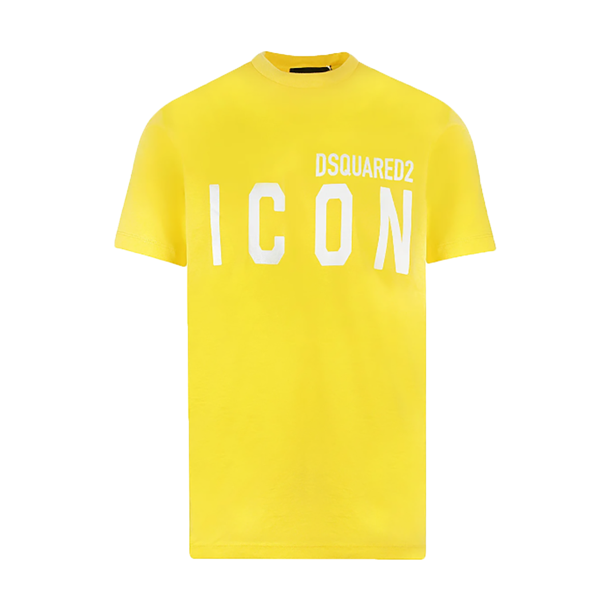 DSQUARED LOGO ICON T-SHIRT IN YELLOW