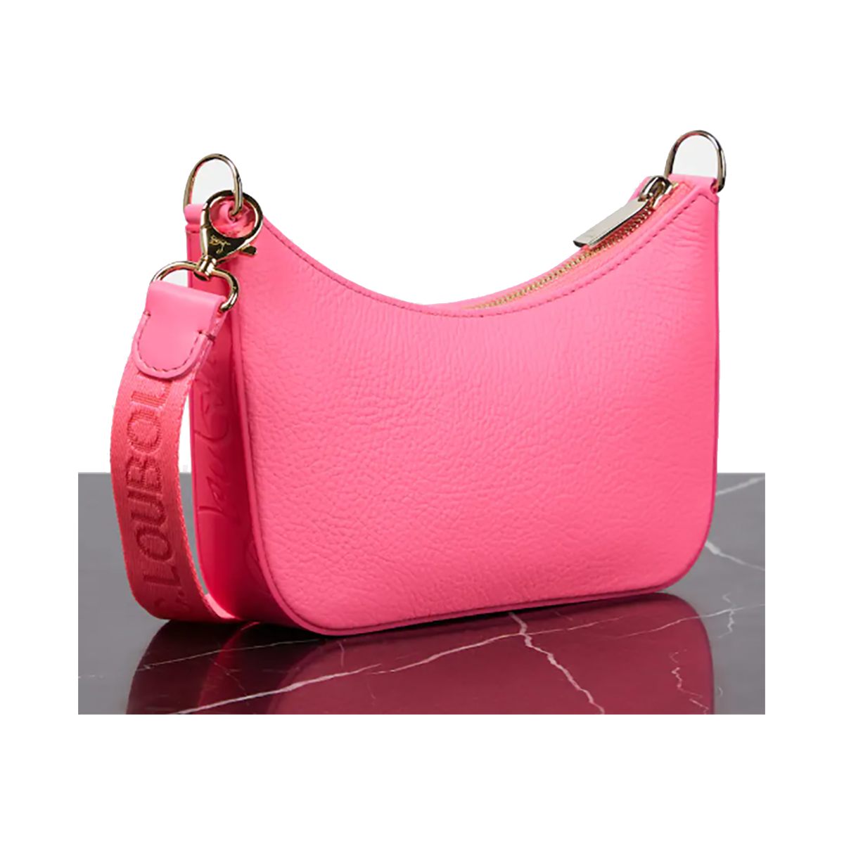 LOUBOUTIN LOUBILA CHAIN MINI BAG IN HOT PINK