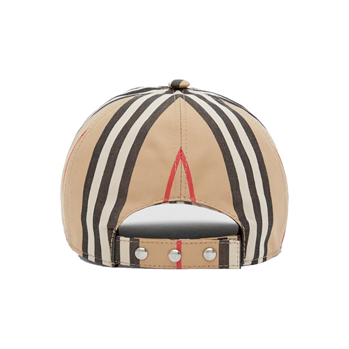 BURBERRY MONOGRAM MOTIF STRIPE ICON CAP IN BEIGE