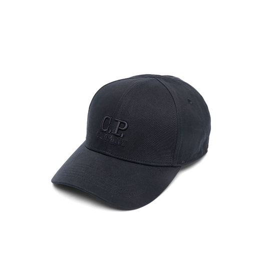 CP COMPANY LOGO CAP IN NAVY BLUE