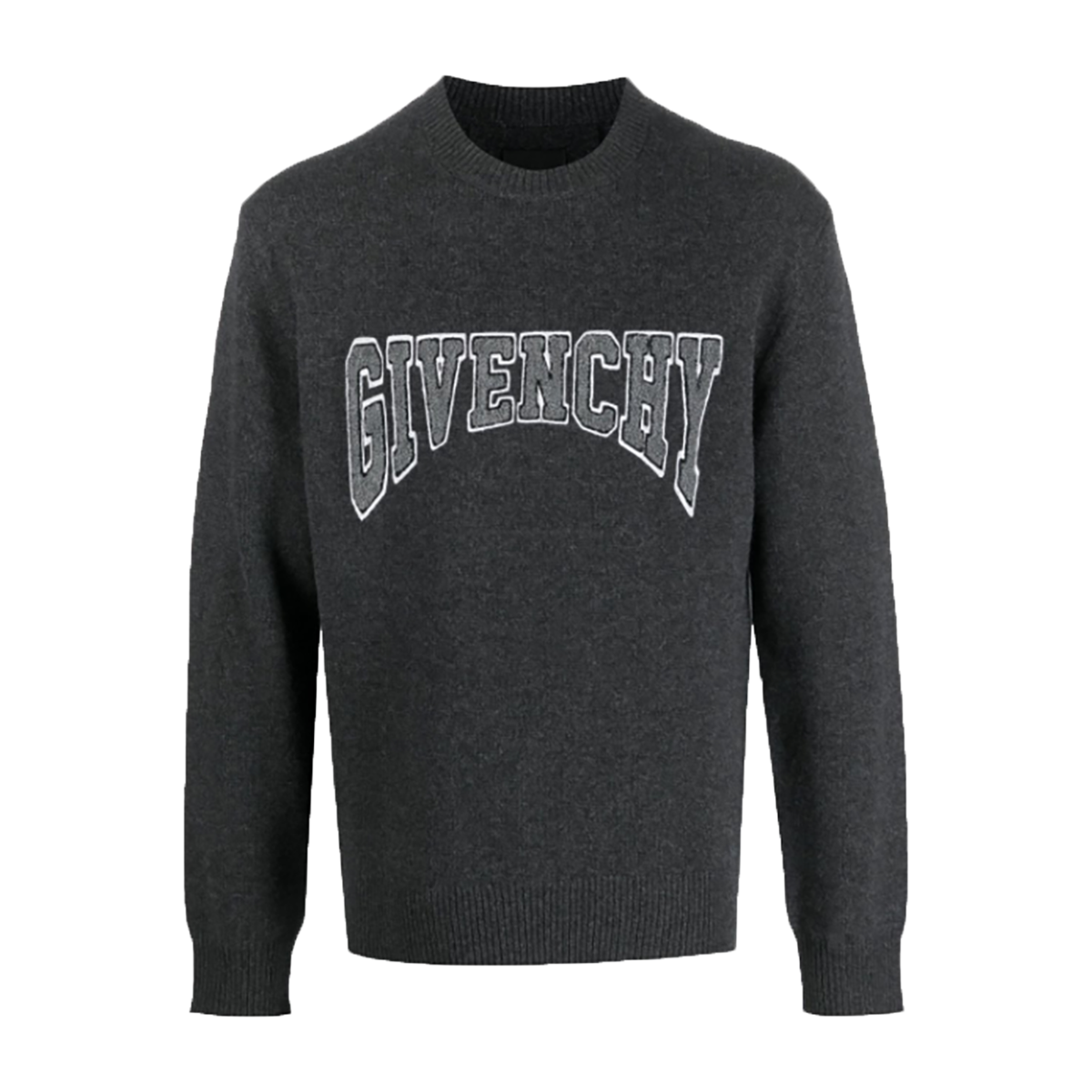 GIVENCHY LOGO SWEATER IN GREY