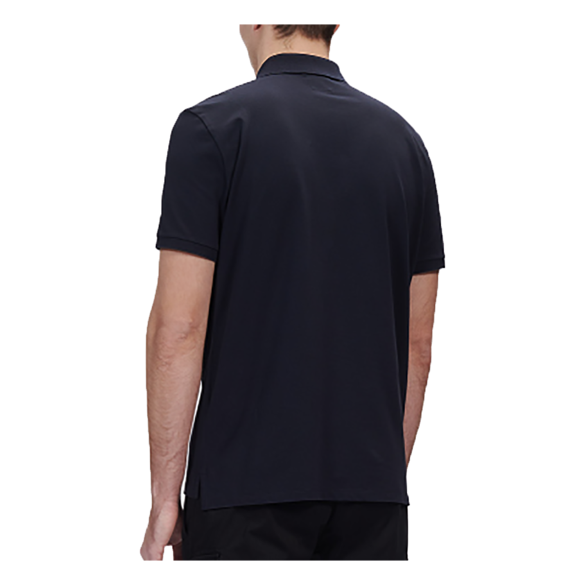 CP COMPANY COTTON POLO IN NAVY BLUE