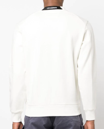 CP COMPANY SWEATSHIRT IN WHITE