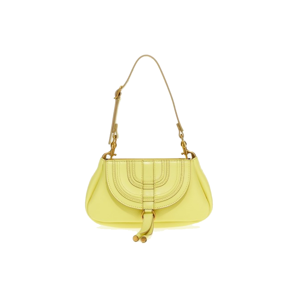 CHLOE MARCIE SMALL SHOULDER BAG IN YELLOW