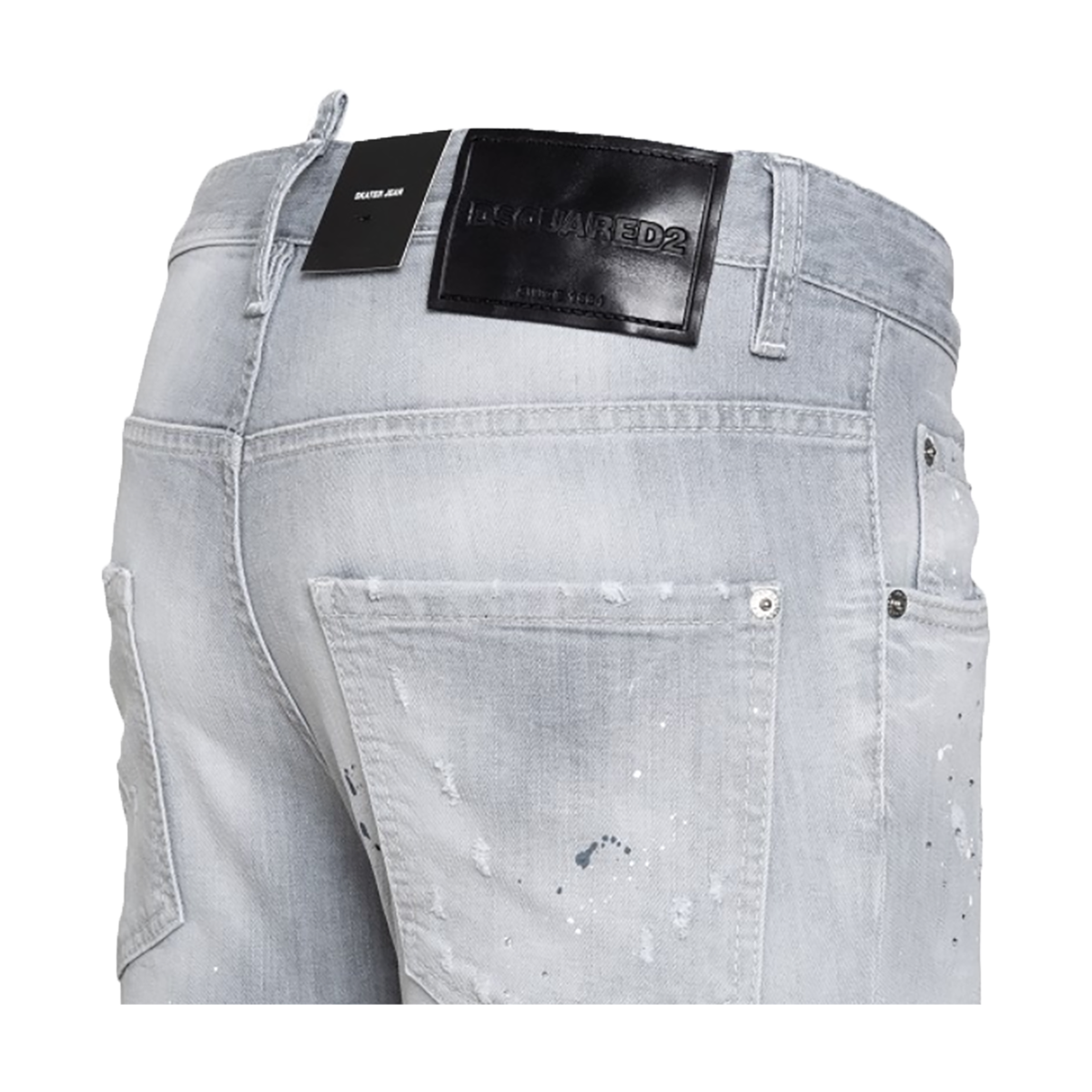 DSQUARED2 SKATER LIGHT GREY WASH JEANS