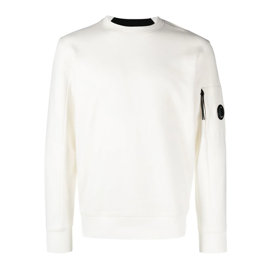 CP COMPANY SWEATSHIRT IN WHITE