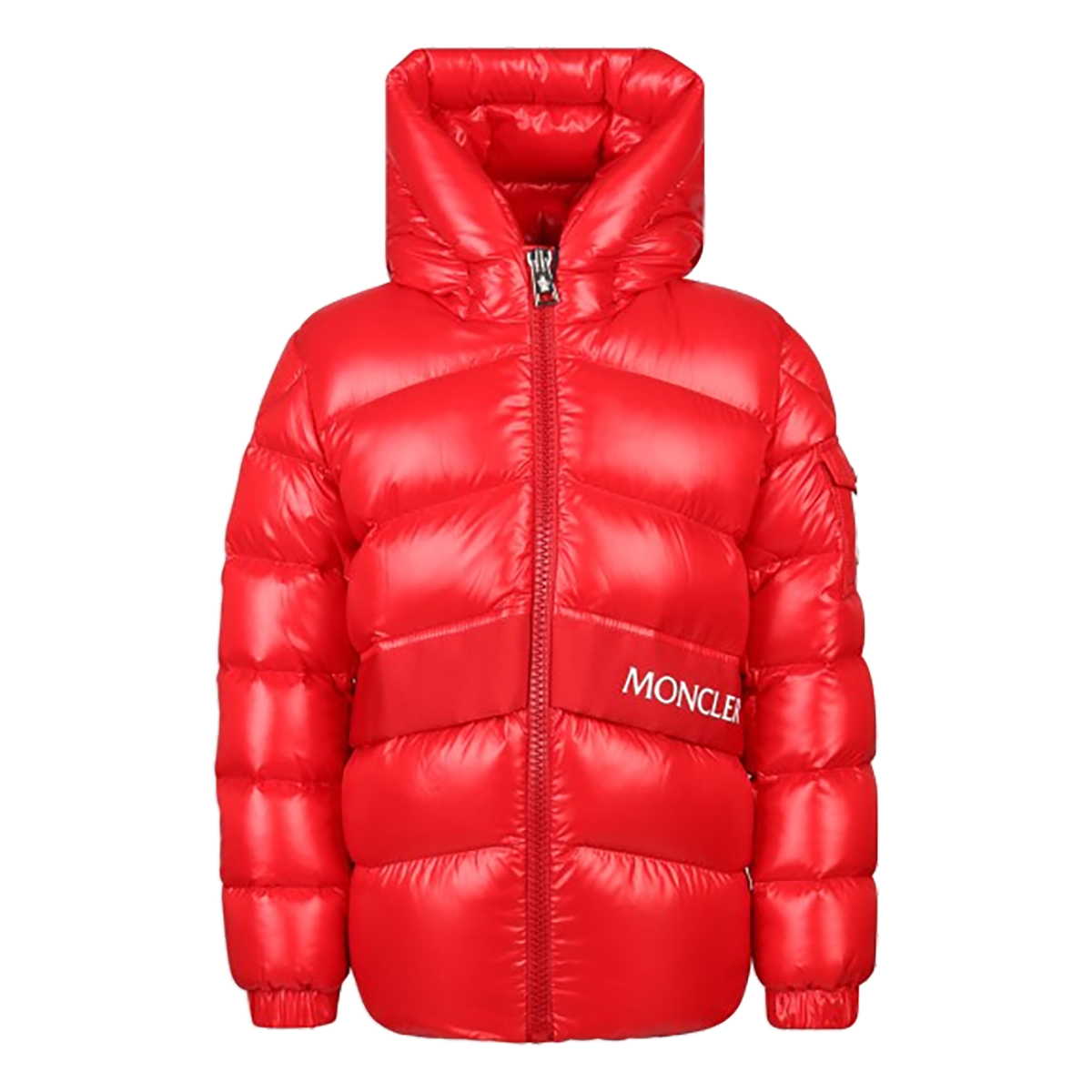 MONCLER JUNIOR 'GROSEILLER' JACKET IN RED