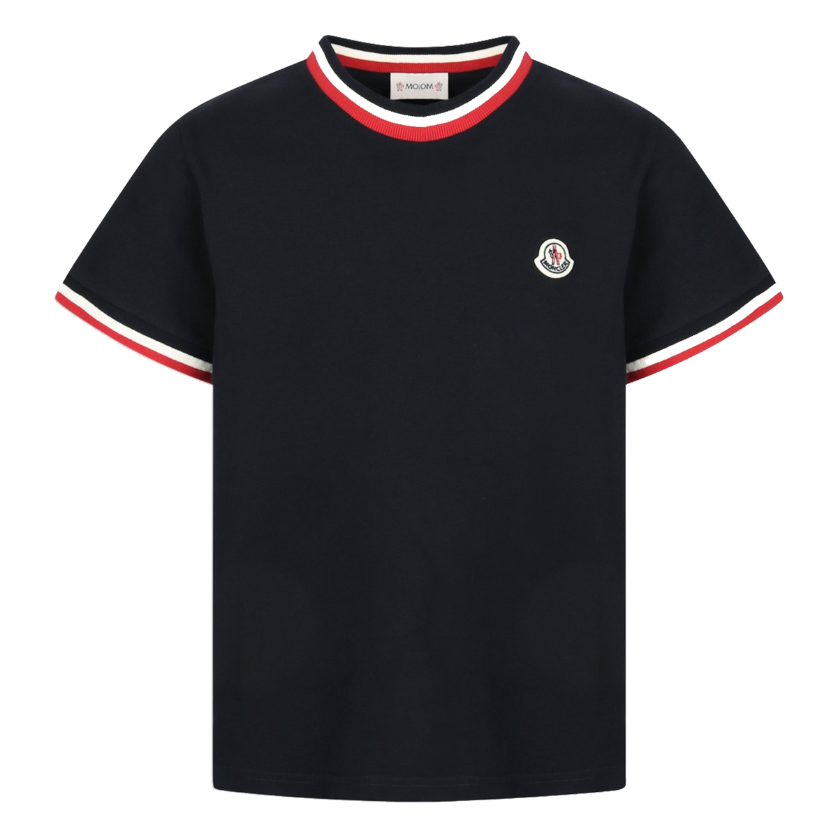 MONCLER JUNIOR SS T-SHIRT IN BLACK