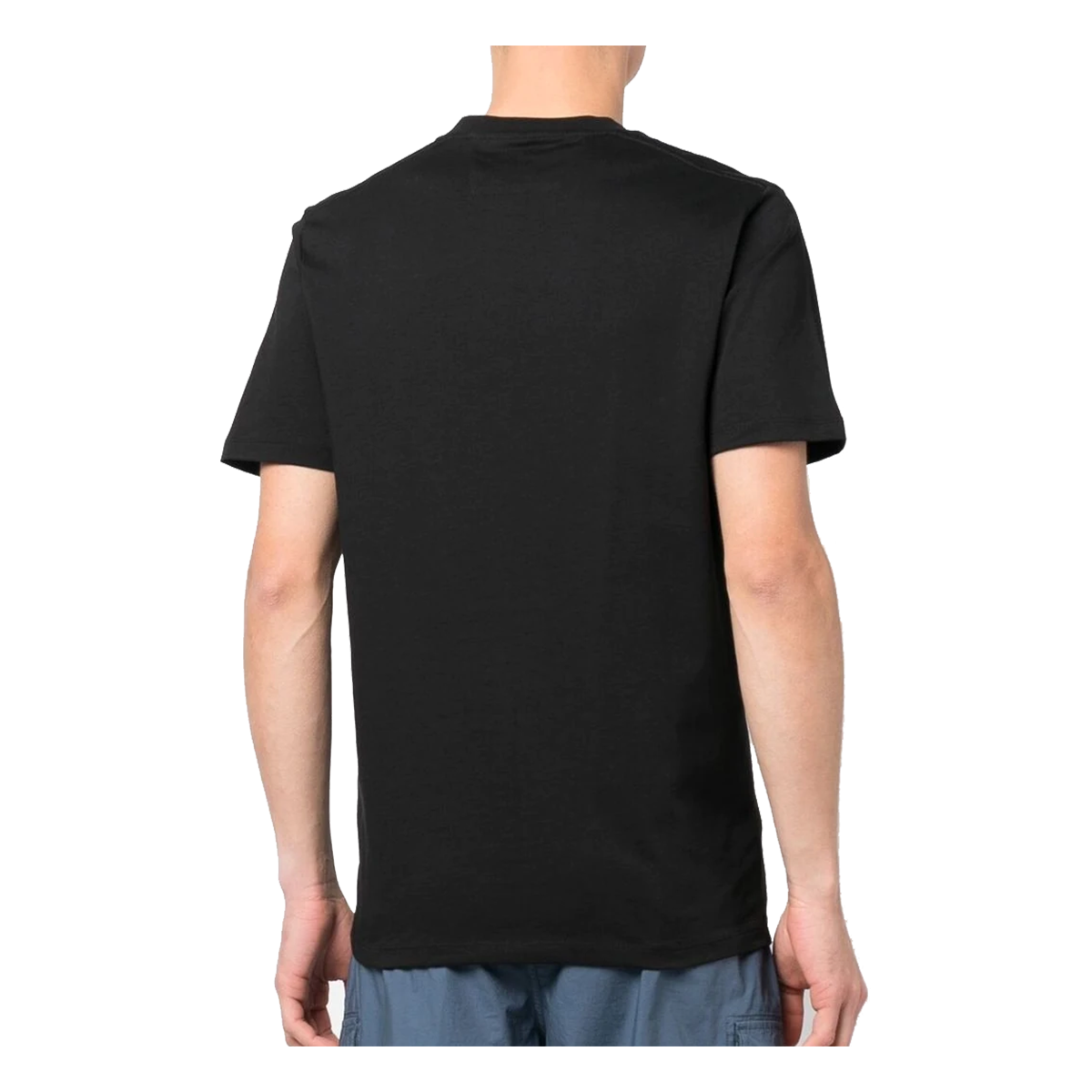 CP COMPANY JERSEY LOGO T-SHIRT IN BLACK