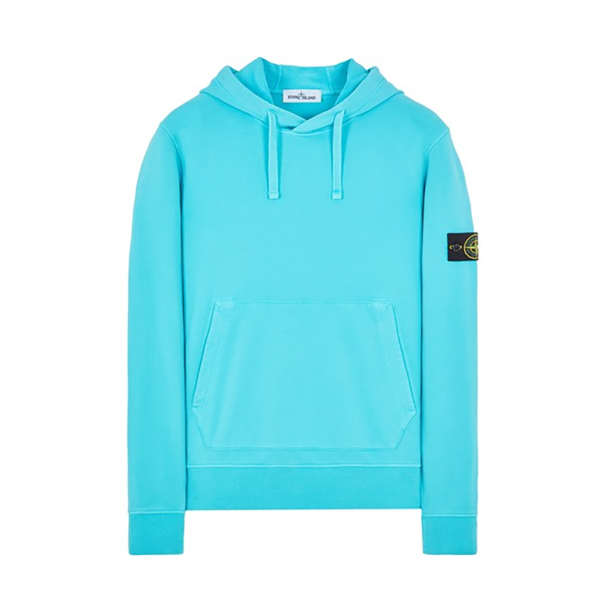 STONE ISLAND COTTON HOODIE IN BLUE