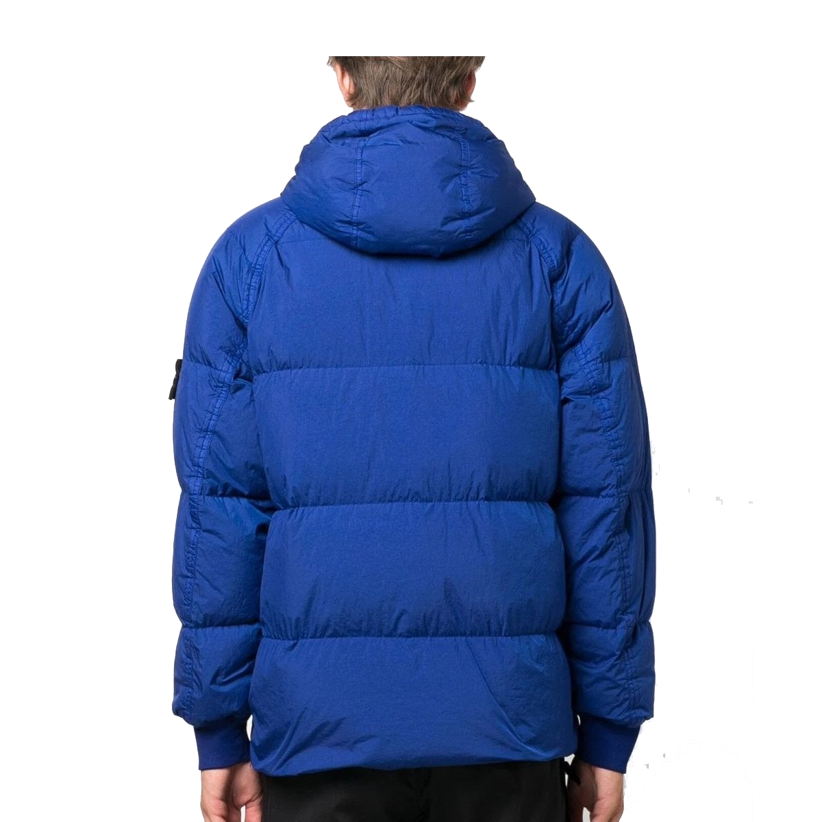 STONE ISLAND GARMENT DYED CRINKLE REPS JAKCET IN BLUE