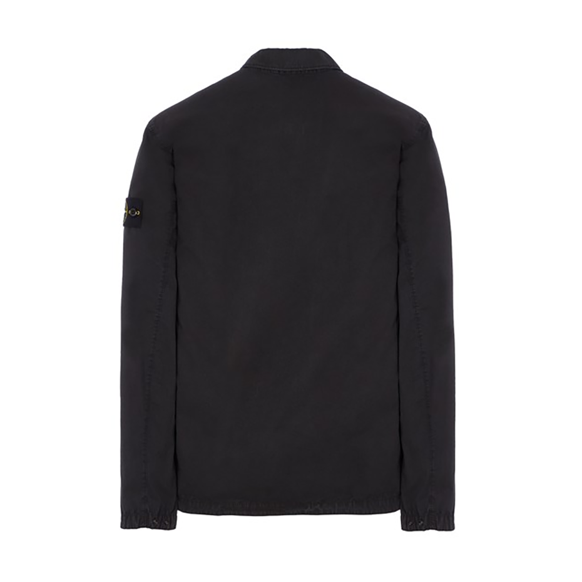 STONE ISLAND OLD TREATMENT OVERSHIRT IN BLACK