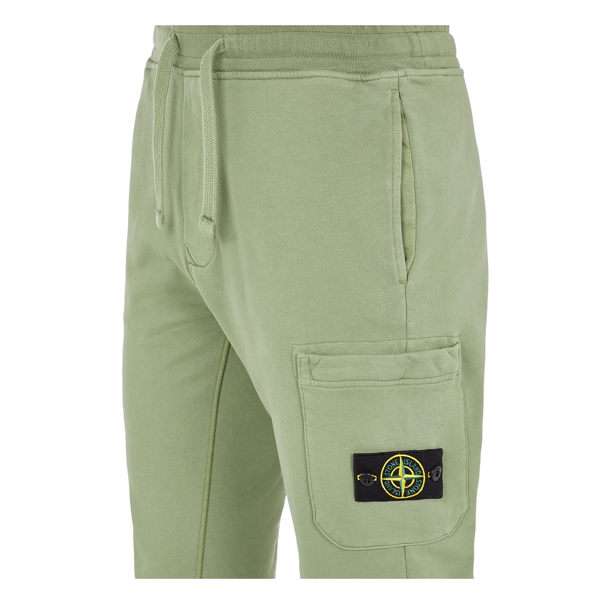 STONE ISLAND FLEECE BOTOMS IN GREEN