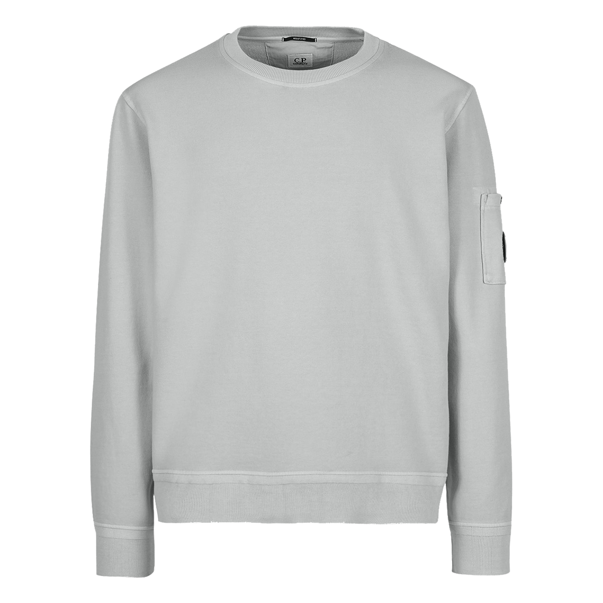 CP COMPANY COTTON FLEECE RESIST DYED SWEATER IN GREY