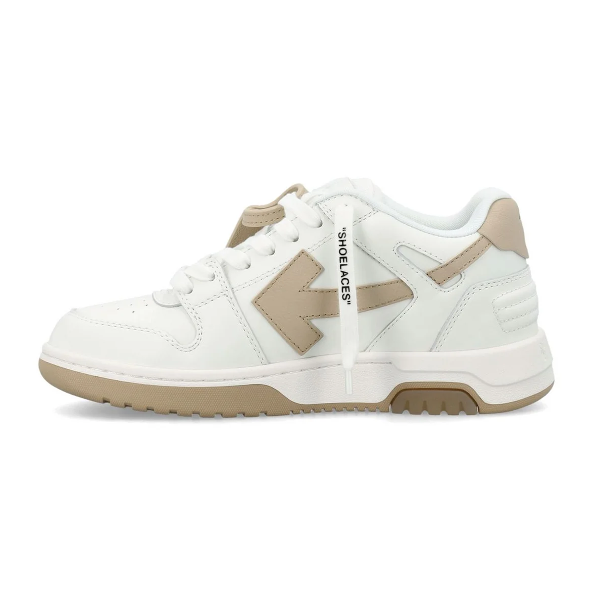 OFF WHITE OUT OF OFFICE RAINERS IN WHITE AND BEIGE