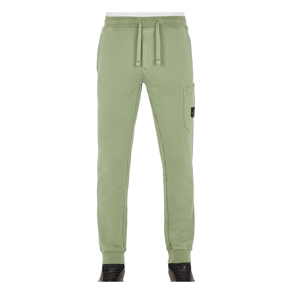 STONE ISLAND FLEECE BOTOMS IN GREEN