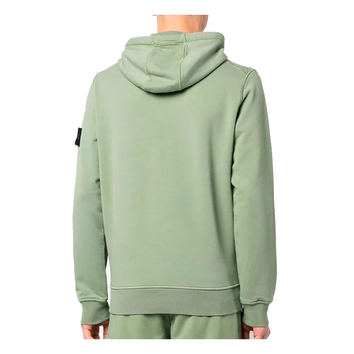 STONE ISLAND HOODED SWEATER IN GREEN