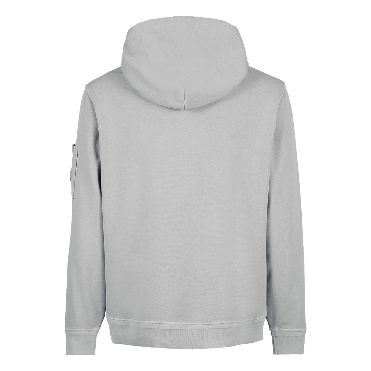 CP COMPANY COTTON FLEECE HOODIE IN GREY