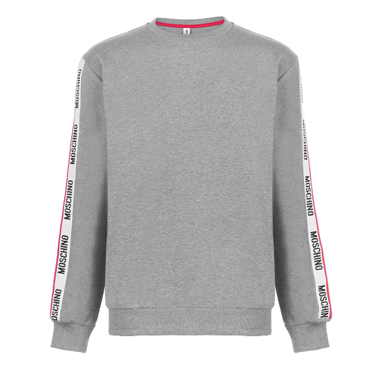 MOSCHINO TAPE LOGO SWEATER IN GREY