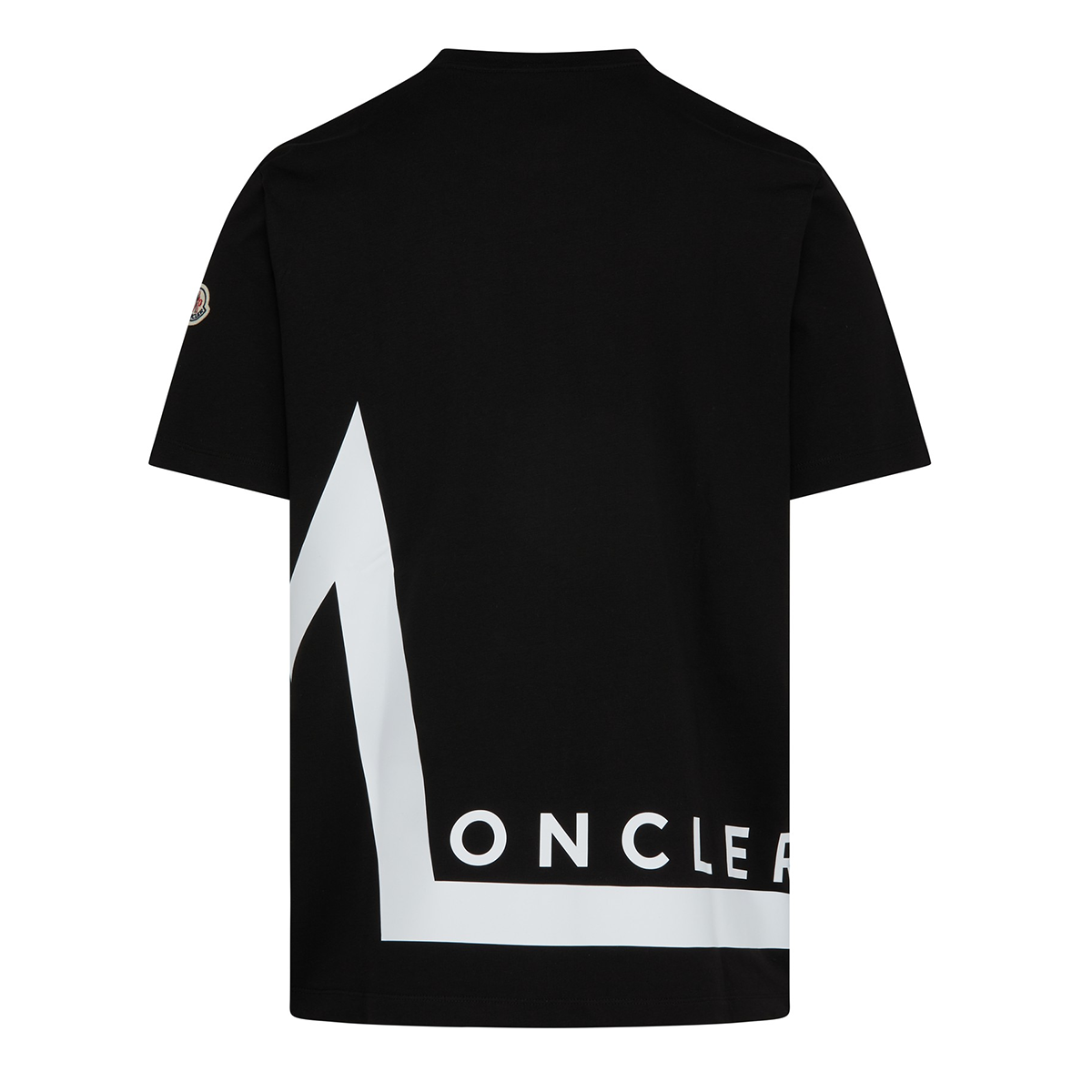 MONCLER JUNIOR LOGO T-SHIRT IN BLACK