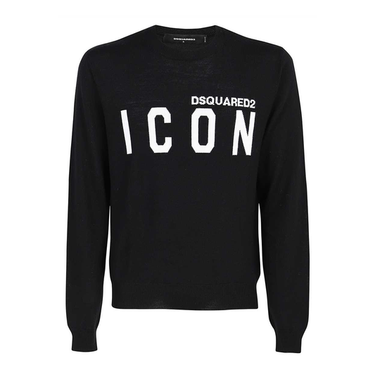 DSQUARED2 ICON KNITWEAR IN BLACK0