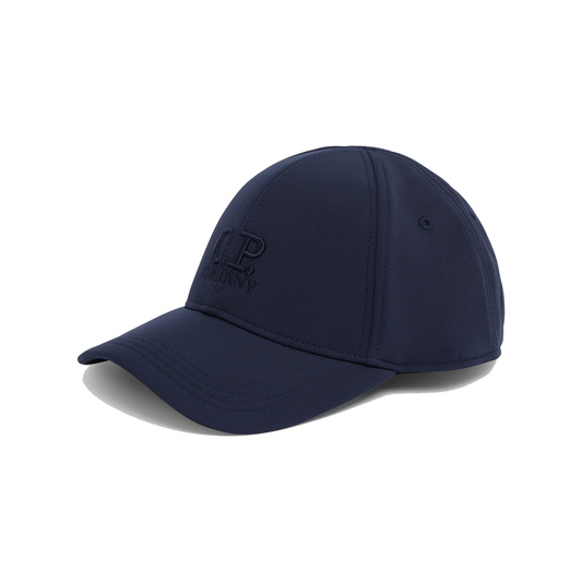 CP COMPANY JUNIOR LOGO CAP IN NAVY BLUE