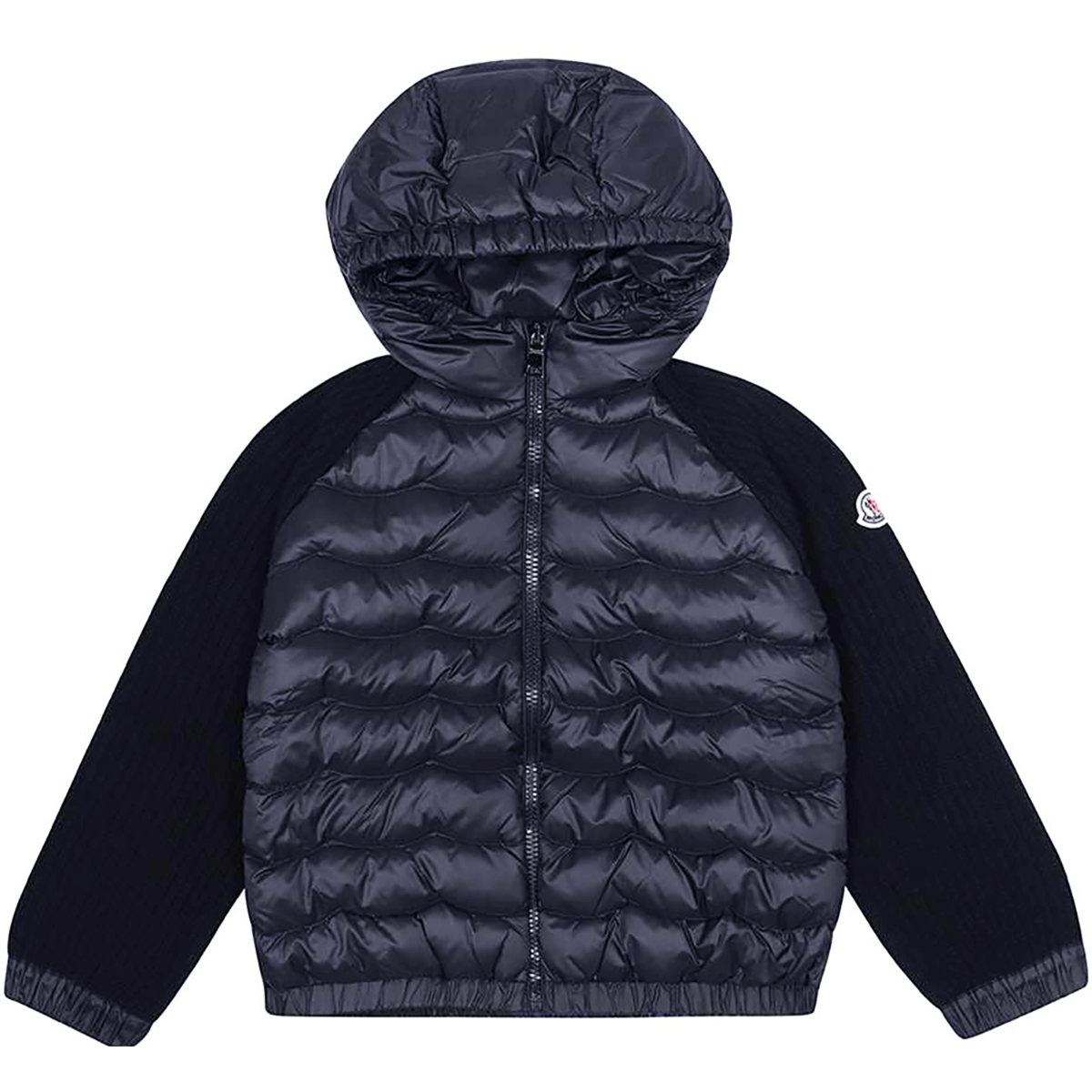 MONCLER JUNIOR 'CARDIGAN' JACKET IN NAVY