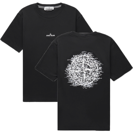 STONE ISLAND INSTITUTIONAL ONE T-SHIRT IN BLACK