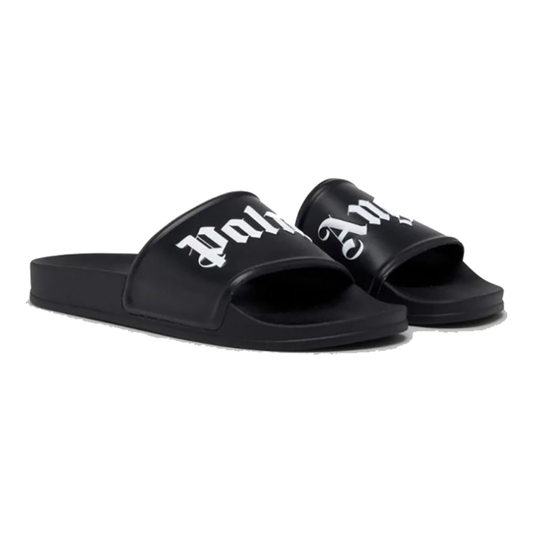 PALM ANGELS POOL SLIDES IN BLACK