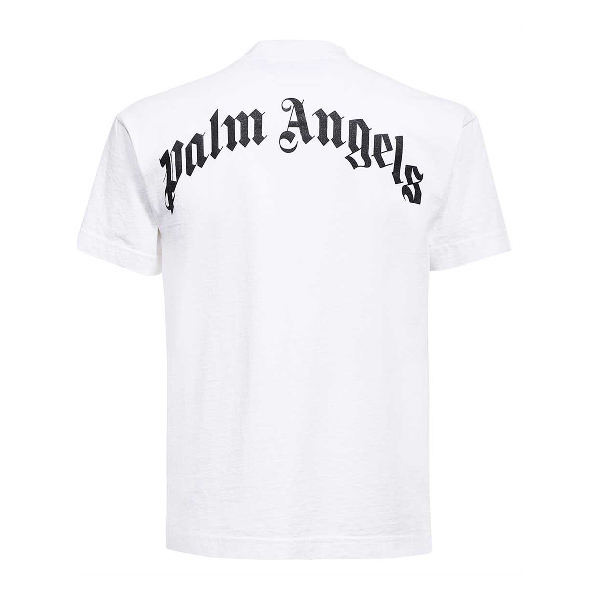 PALM ANGELS BROKEN PALM T-SHIRT IN WHITE