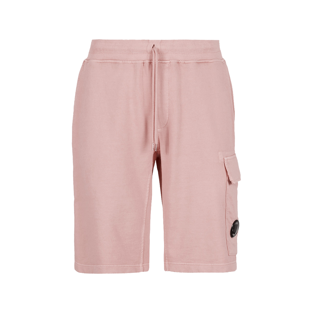 CP COMPANY COTTON FLLECE SHORTS IN PINK