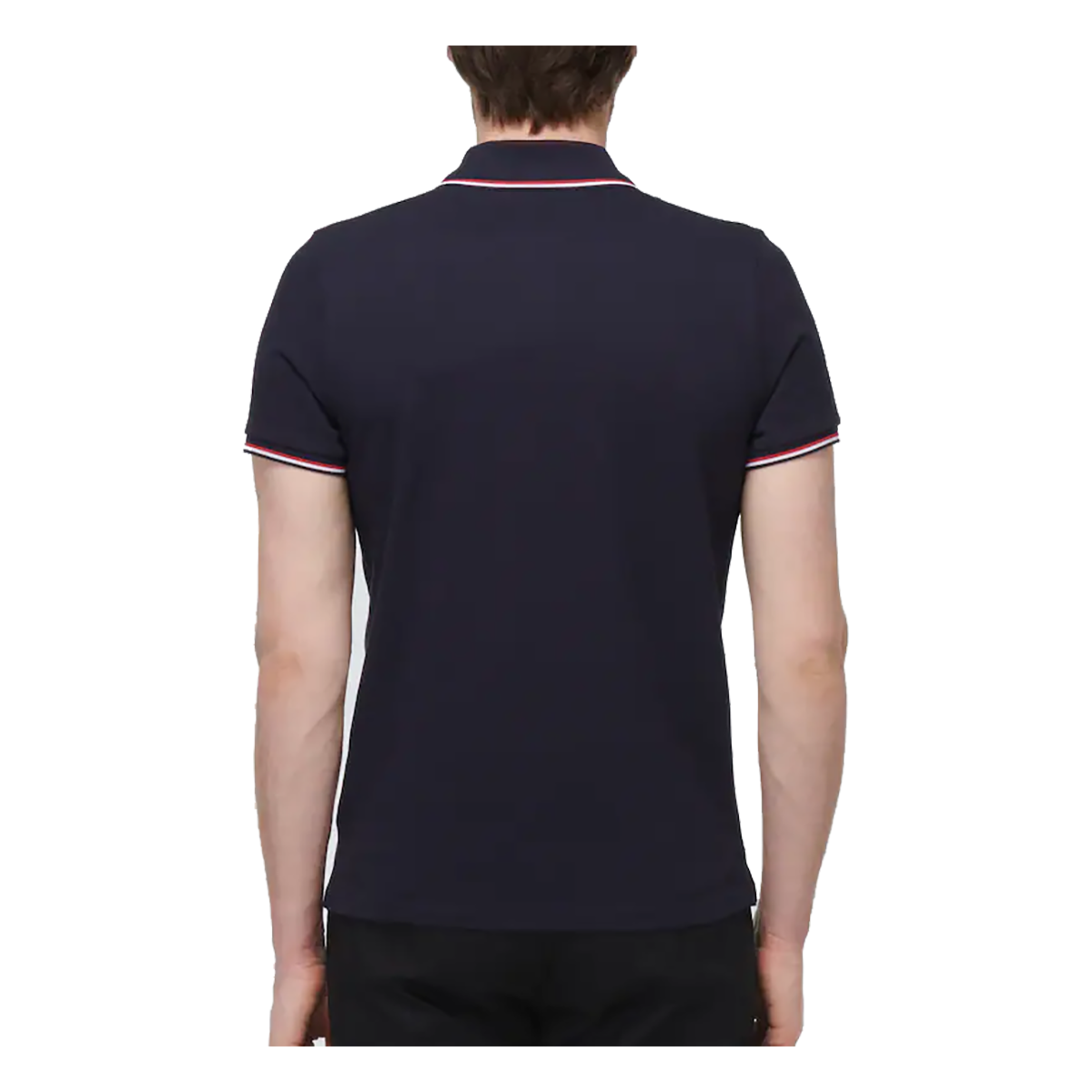 MONCLER CLASSIC POLO IN NAVY BLUE