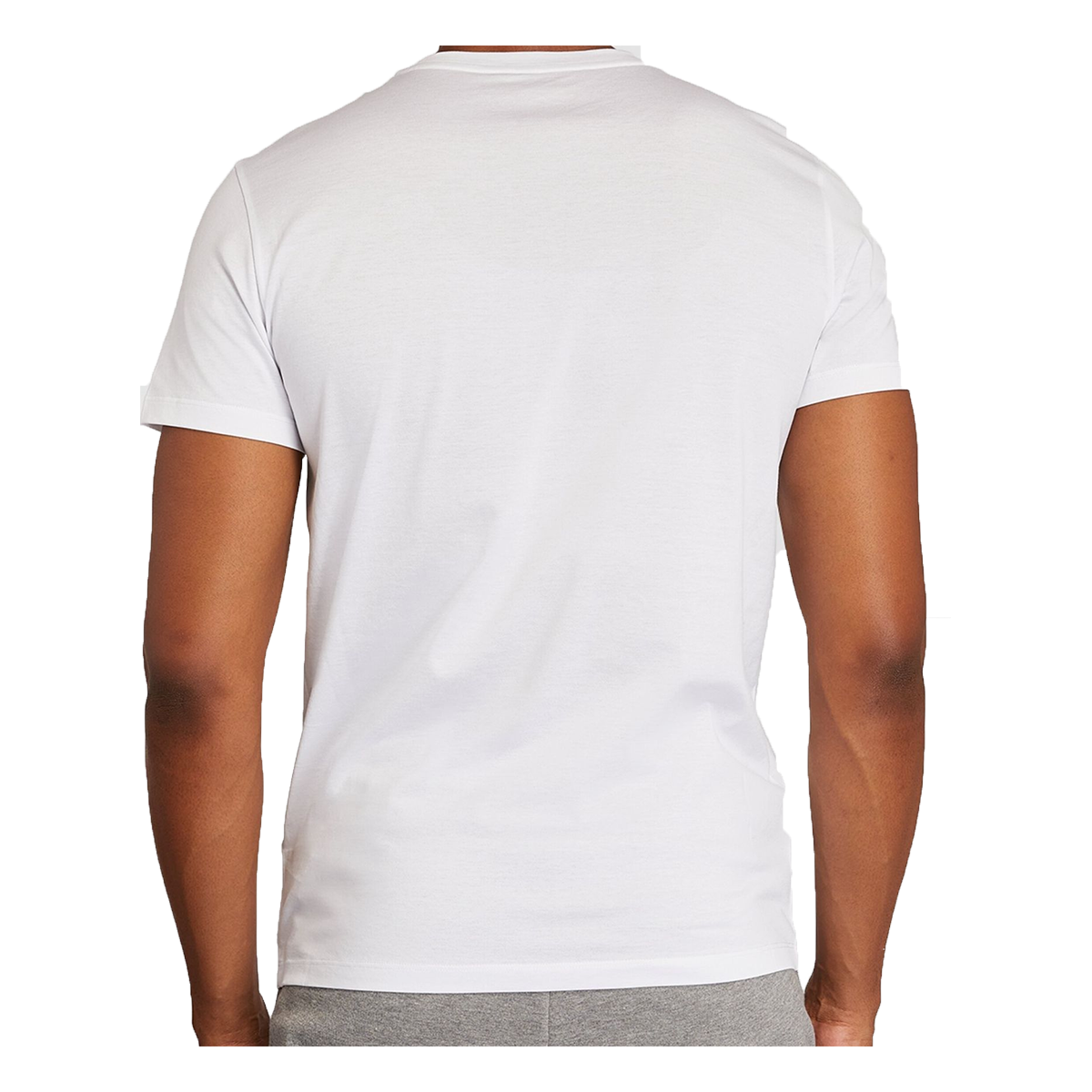 MONCLER COTTON LOGO PRINT T-SHIRT IN WHITE