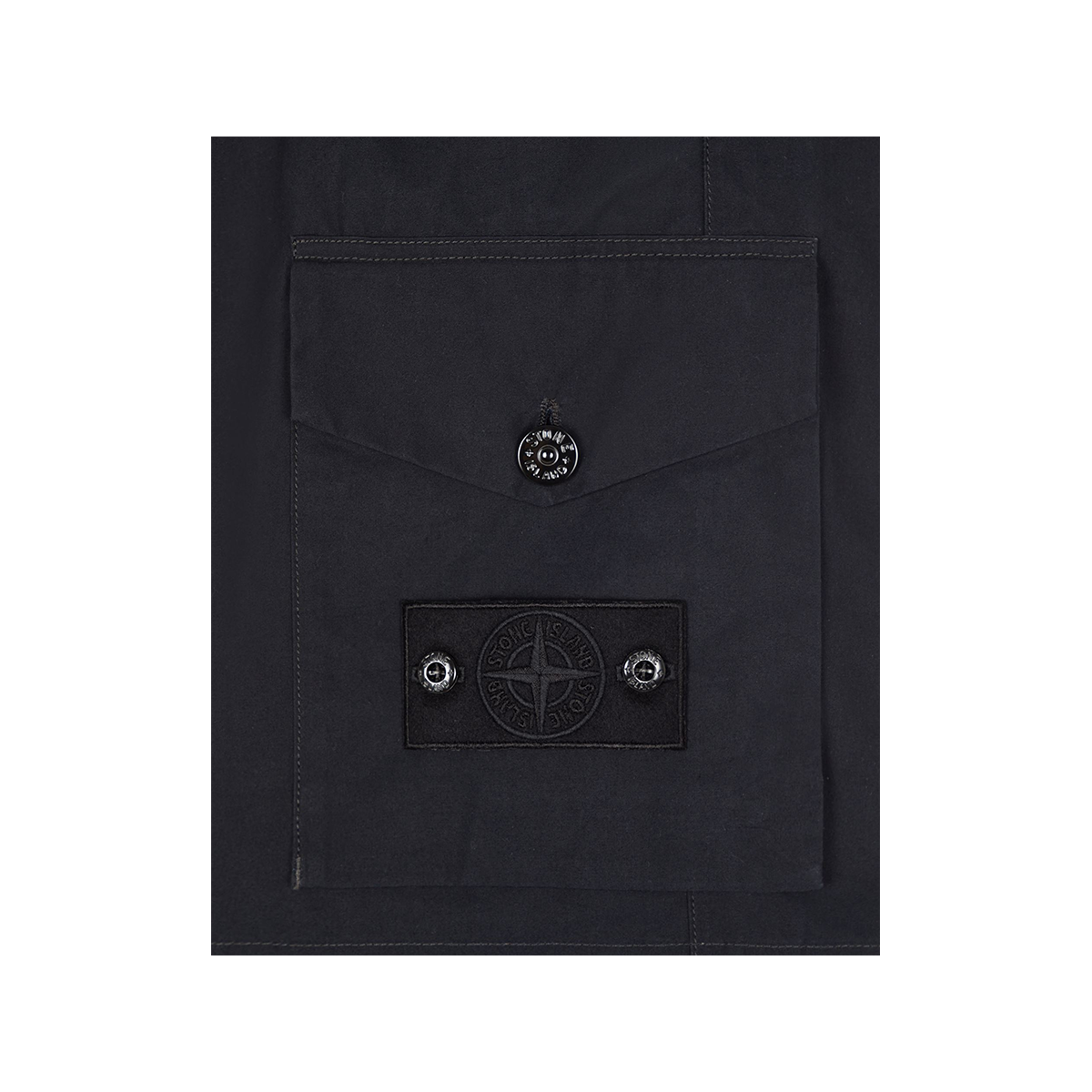 STONE ISLAND GHOST PIECE SHORTS IN BLACK