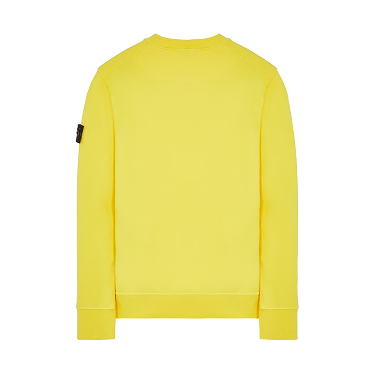 STONE ISLAND CREW NECK SWEATER IN YELLOW