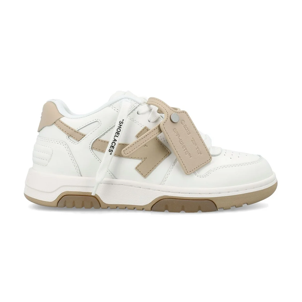 OFF WHITE OUT OF OFFICE RAINERS IN WHITE AND BEIGE